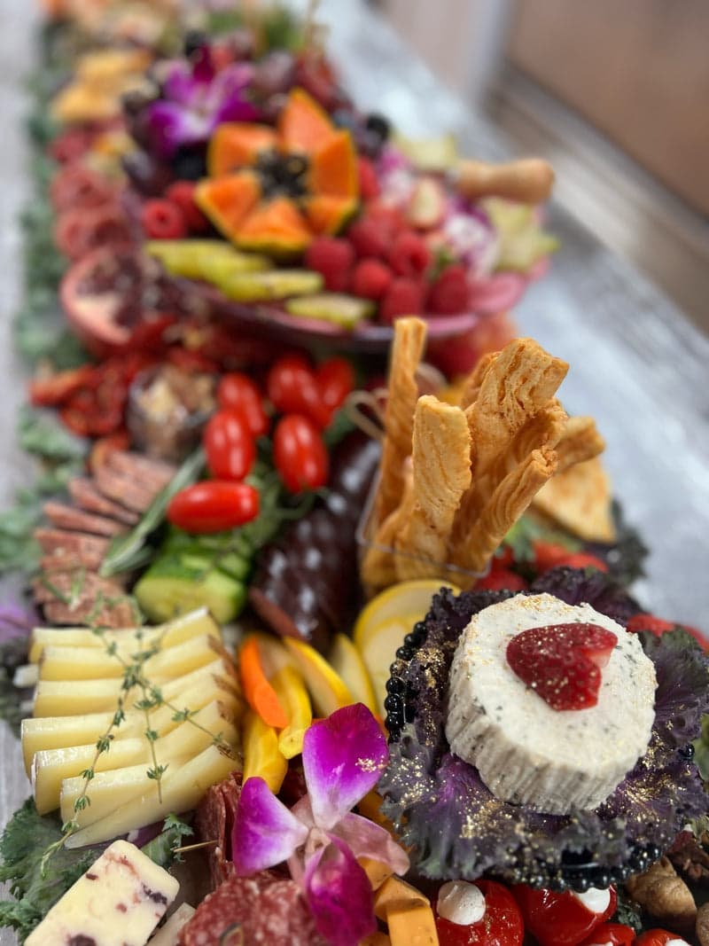 10 Foot × 24 Inch Grazing Board, coastal charcuterie board San Diego