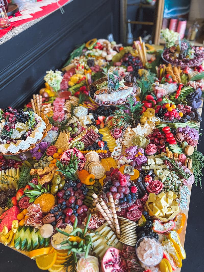 5 Foot × 12 Inch Grazing Board, coastal charcuterie board San Diego