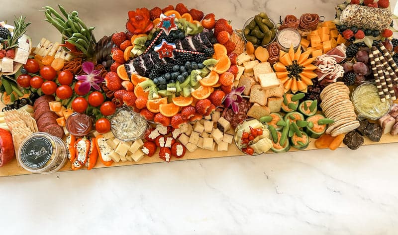 5 Foot × 36 Inch Grazing Board, coastal charcuterie board San Diego