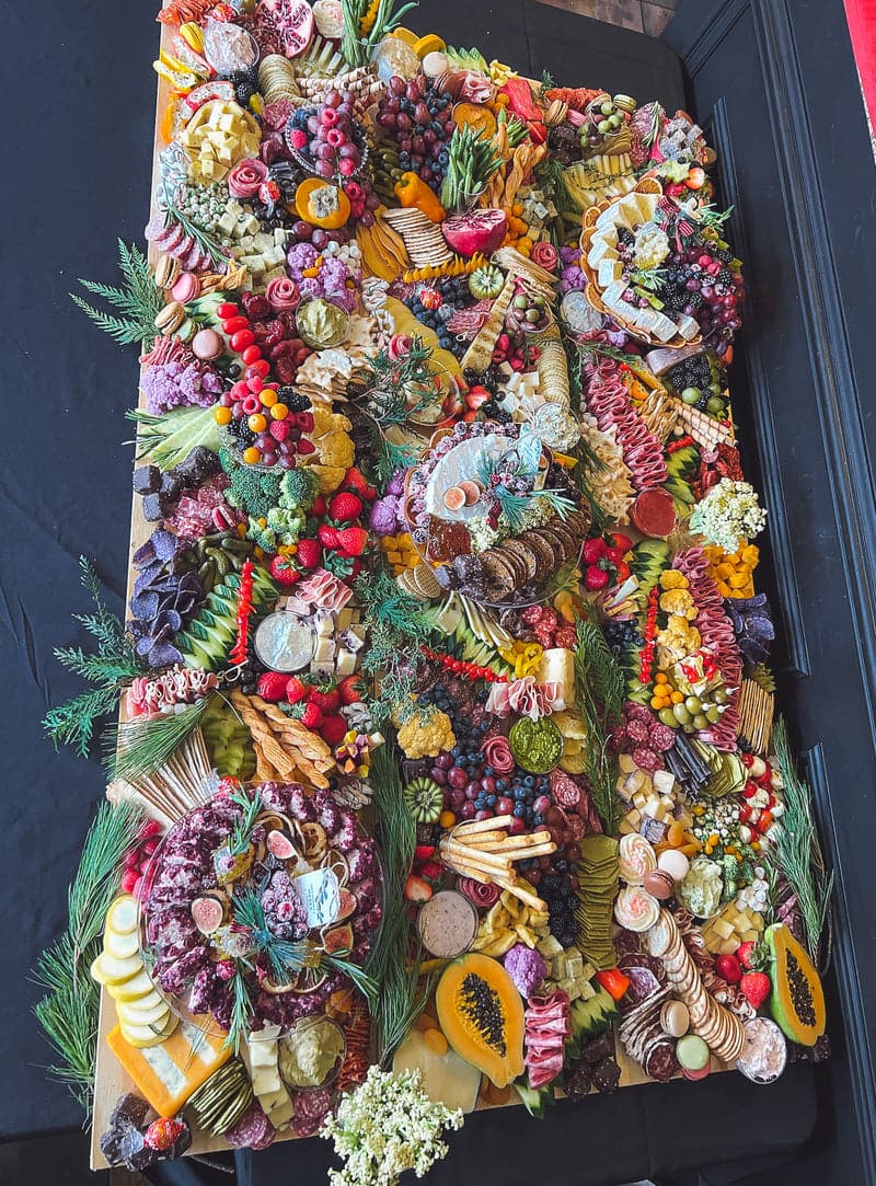 6 Foot × 12 Inch Grazing Board, coastal charcuterie board San Diego
